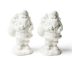 Santa Shaped Salt and Pepper Shaker Set