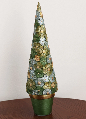 Holiday Royal Forest Bouquet 14" Cone Tree