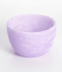 Deep Small Bowl Lavender Swirl