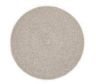 Round Rattan Weave Placemat Slate