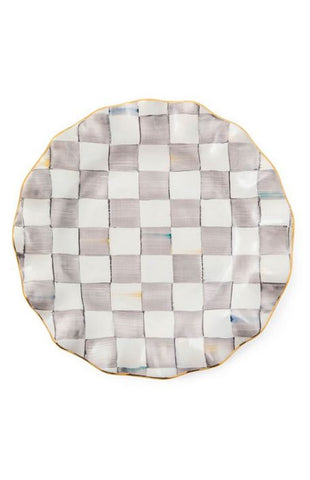 Sterling Check Fluted Dinner Plate