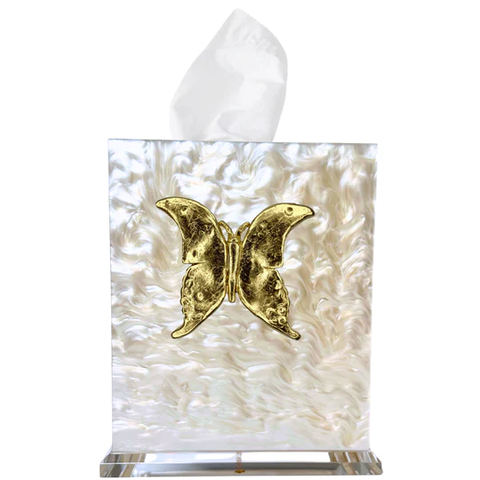 Pearl Tissue Box- Butterfly 2