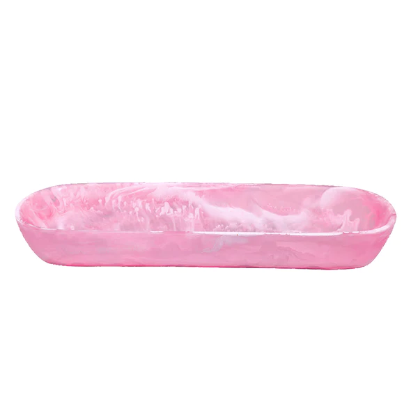 Boat Bowl Large Pink Swirl