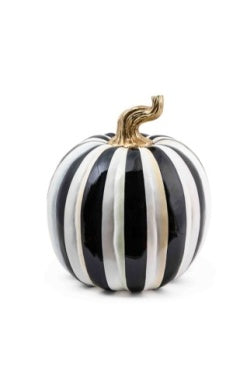 Courtly Stripe Glossy Pumpkin Large