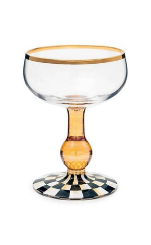 Courtly Check Coupe Glass