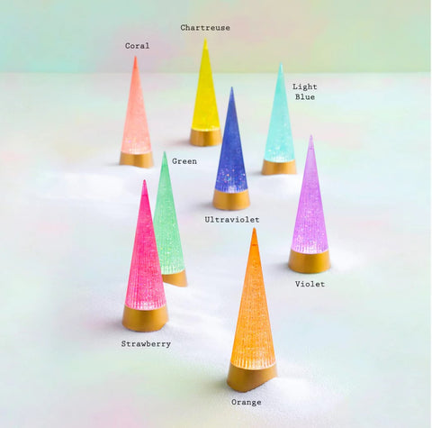 Glitterville Swirling Glitter Cone Tree 8 Colors Sold Separately