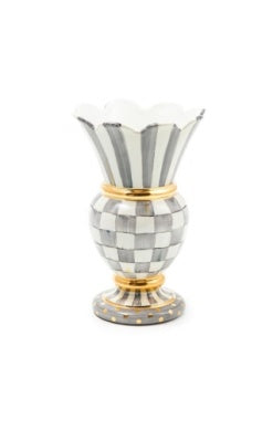 Sterling Check Ceramic Great Vase