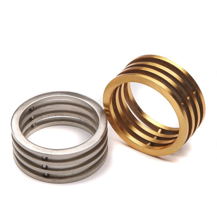 Deco Cuff Napkin Ring Silver Set of 5