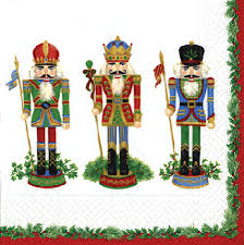 Nutcracker Ivory Luncheon Napkin