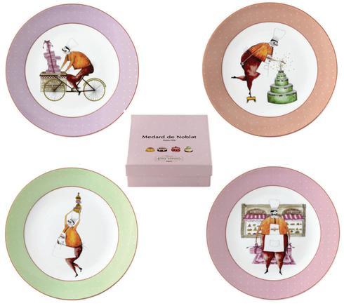 Chez Honore Set/4 Dessert Plate
