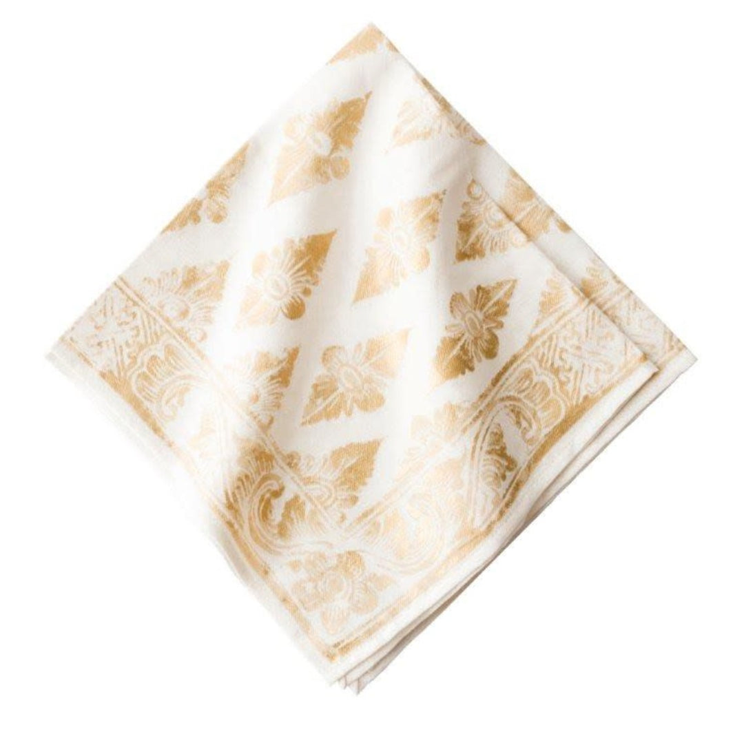 Florentine Gypsy Napkin - Gold/Whitewash set of 3