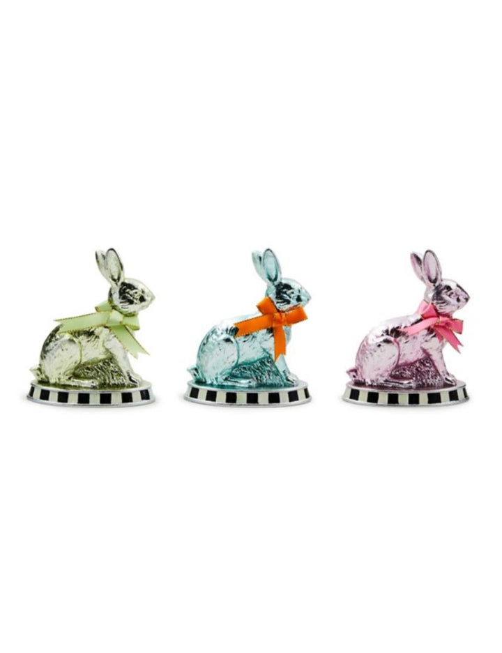 Calico Mini Foil Bunnies, Set of 3