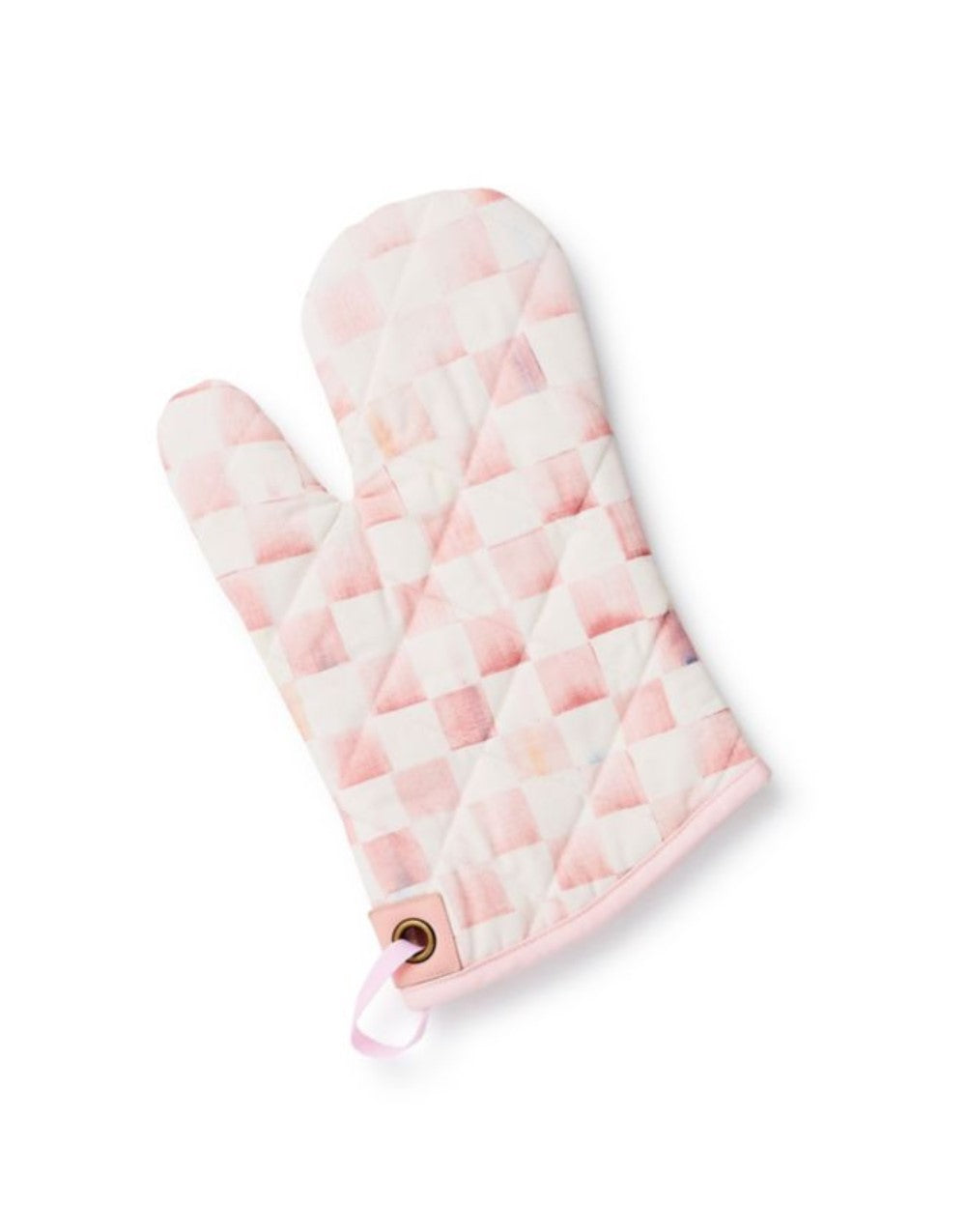 Rosy Check Oven Mitt