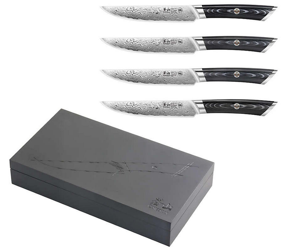 Cangshan Kuro 4pc Steak Knife Set