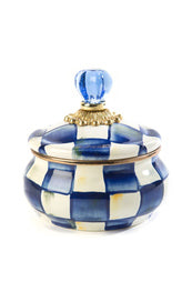Royal Check Squashed Pot