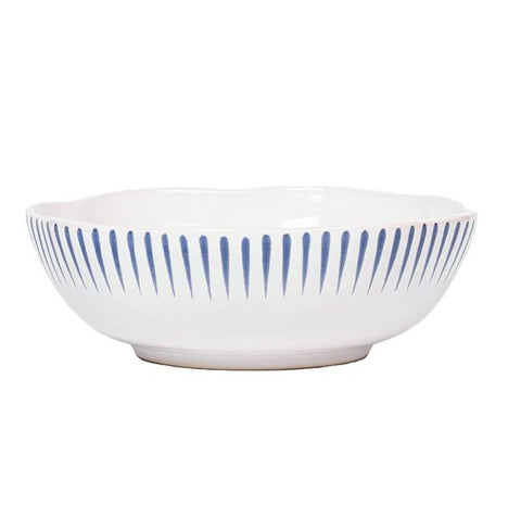 Sitio Stripe Coupe Bowl - Delft Blue