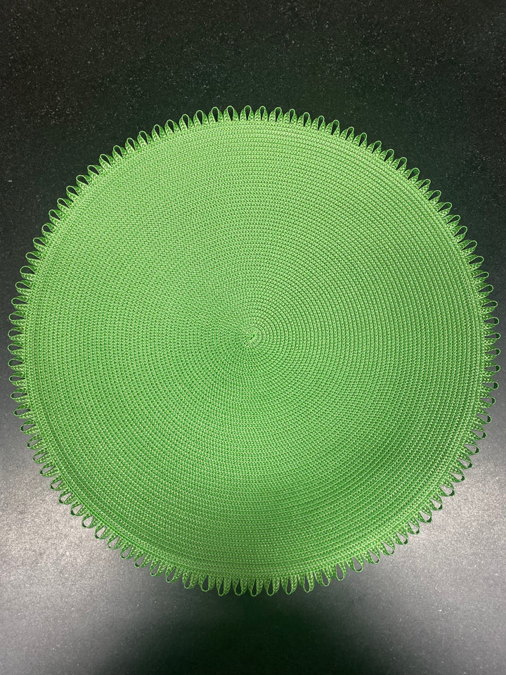 Looped Edge Placemat Moss/Mint Set of 4