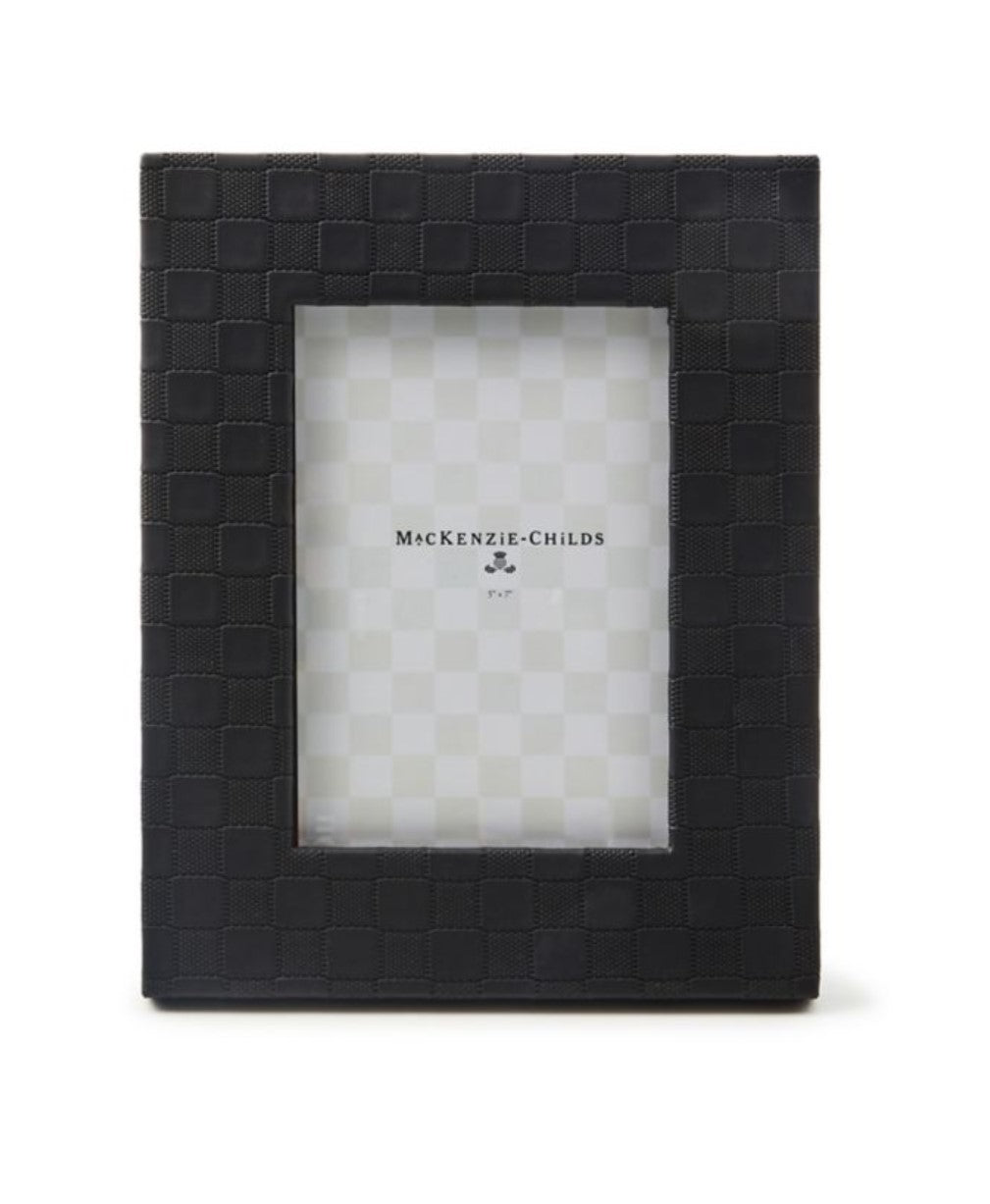 Black Faux Leather Frame 5 x 7