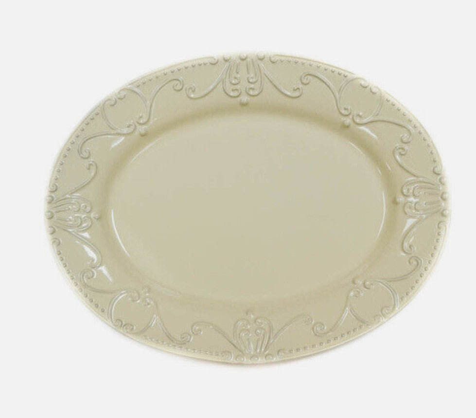 Isabella Oval Platter Linen