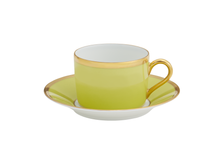 Arc En Ciel Almond Green Cup & Saucer