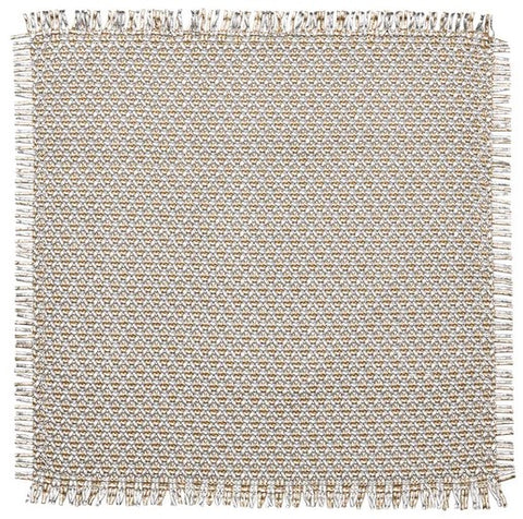 Fringe Placemat in Gold & Silver