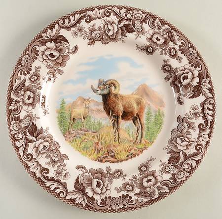 Woodland Dinner Plate Big Horn Sheep