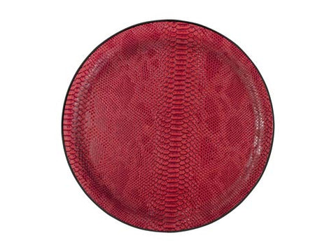 Large Round Tray Red (Platex)