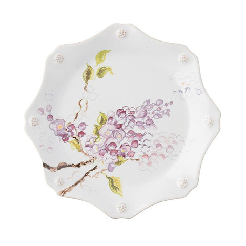 Berry & Thread Floral Sketch Salad Plate Wisteria
