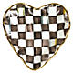 Courtly Check Fluted Heart Plate