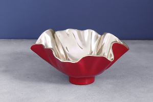 Thanni Maia Bloom Small Bowl Red and Gold