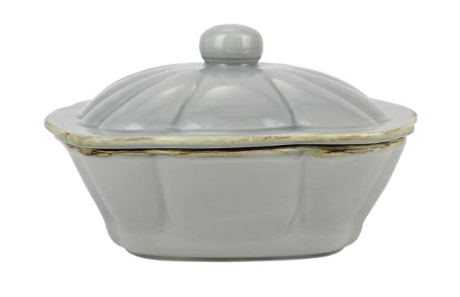 Italian Bakers Gray Square Covered Casserole Dish