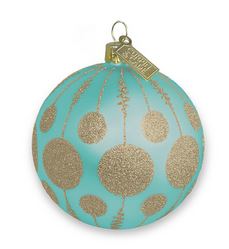 Lollipops- Turquoise & Gold Ornament