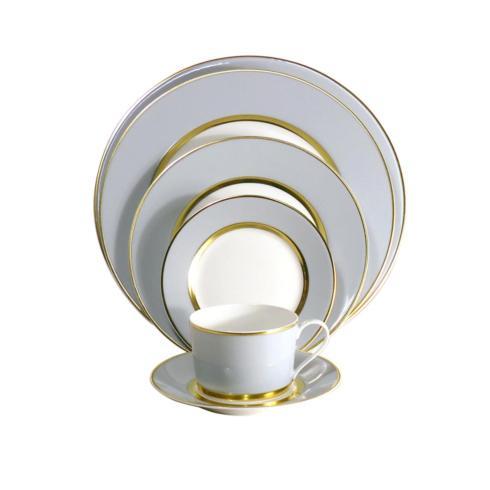 Mak Grey Coffee Cup & Saucer Gold