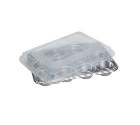 12 Cup Cavity Muffin Pan W/Lid