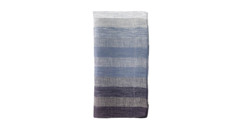 Gradient Stripe Napkin Navy