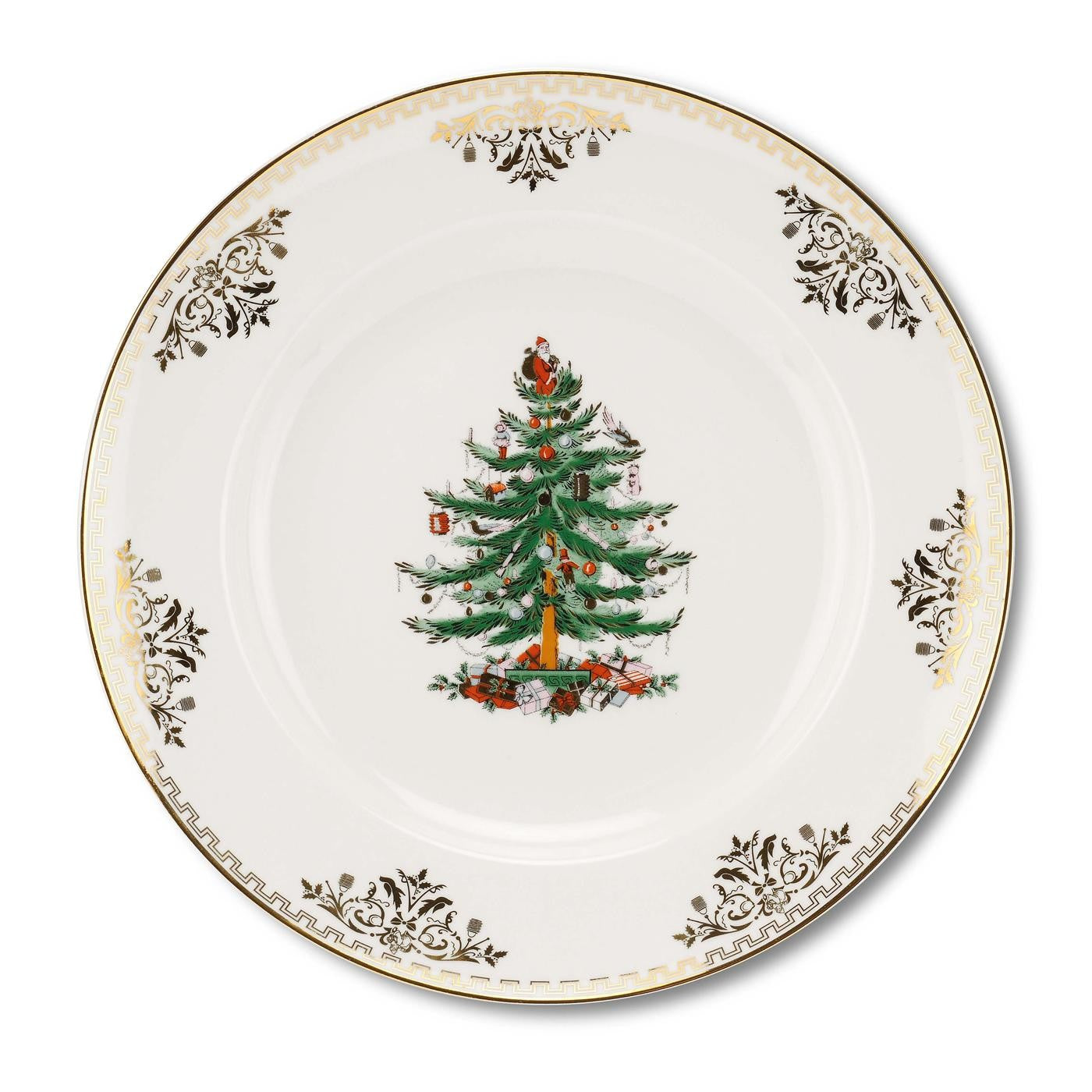 Christmas Tree Gold Collection Dinner Plate