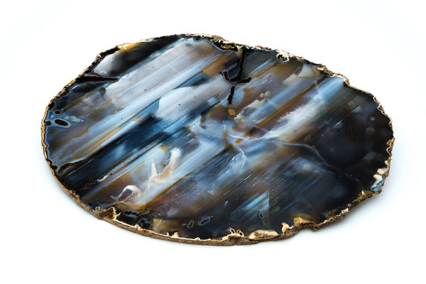 Large Agate Serving Platter Natural Finish