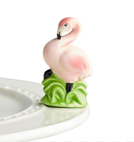Tickled Pink Flamingo Mini Charm