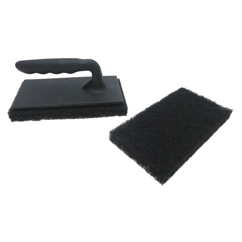 Oversized Grill/Griddle Scrubber with Pad