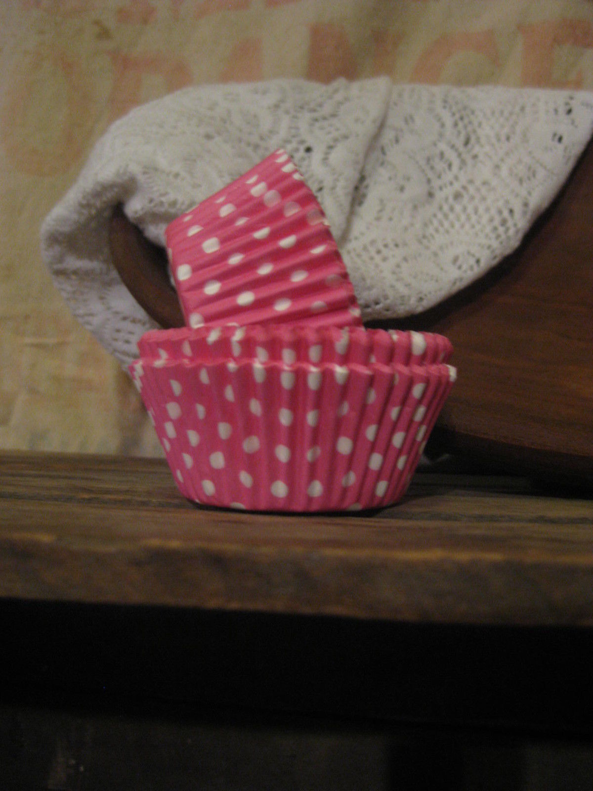Cupcake Liners Pink Dot
