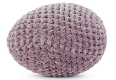 Purple Crochet Egg 4.25in