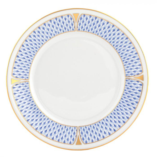 Art Deco Salad Plate 7.5" Blue