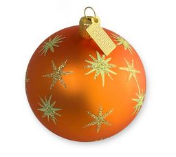 Starry- Butterscotch & Celadon Ornament