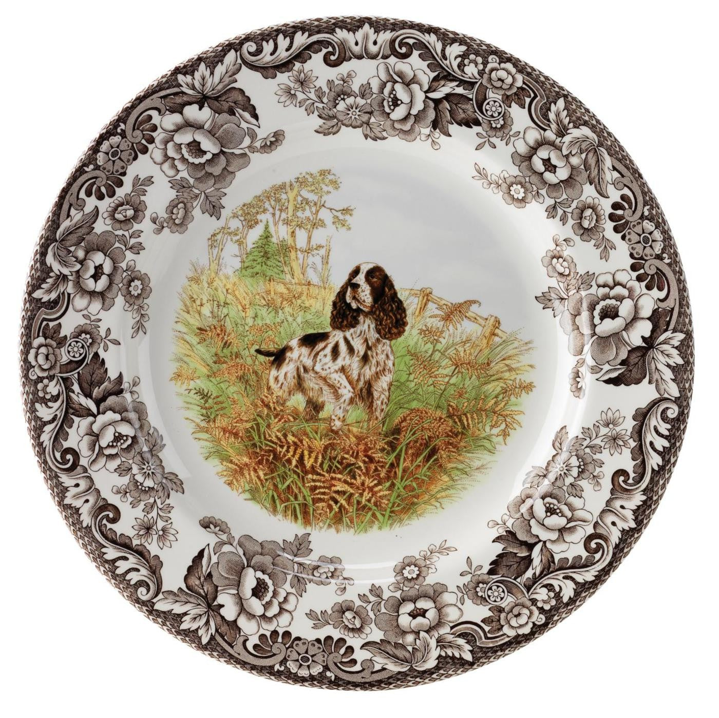 Woodland Dinner Plate - English Springer Spaniel