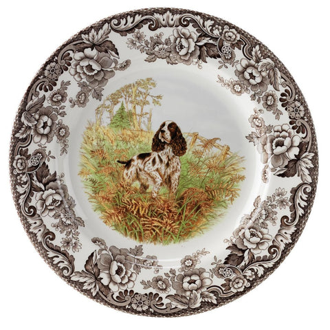 Woodland Salad Plate -Spaniel