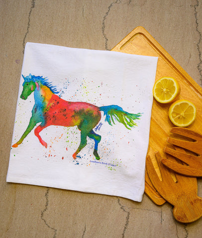 Horseplay Tea Towel