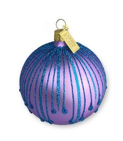Drips- Lavender & Cornflower Ornament