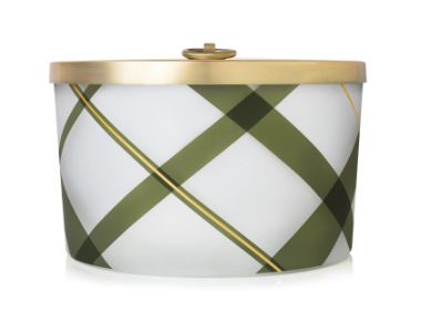 Frasier Fir Frosted Plaid 3 Wick Candle Large