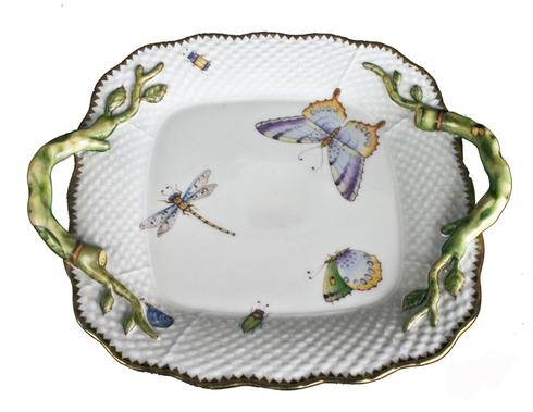 Handled Tray W/ Butterfly