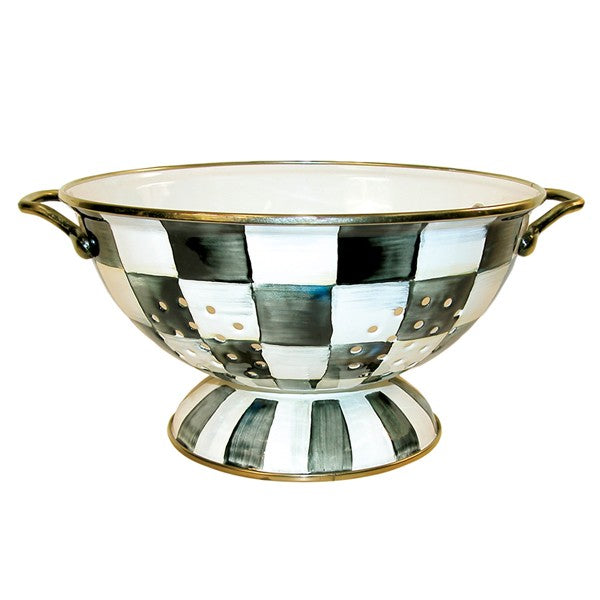 Courtly Check Enamel Colander Large